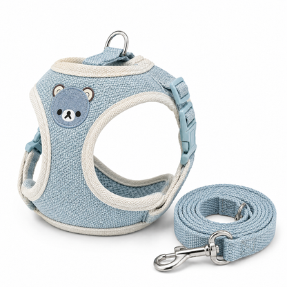 Juniper, Adjustable Harness and Leash Set for Cats - Blue