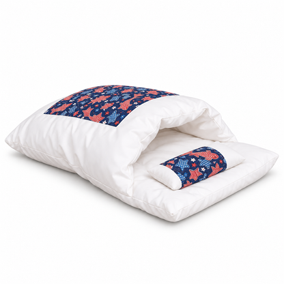 wcnew japanese-futon-bed coloris navy-koi