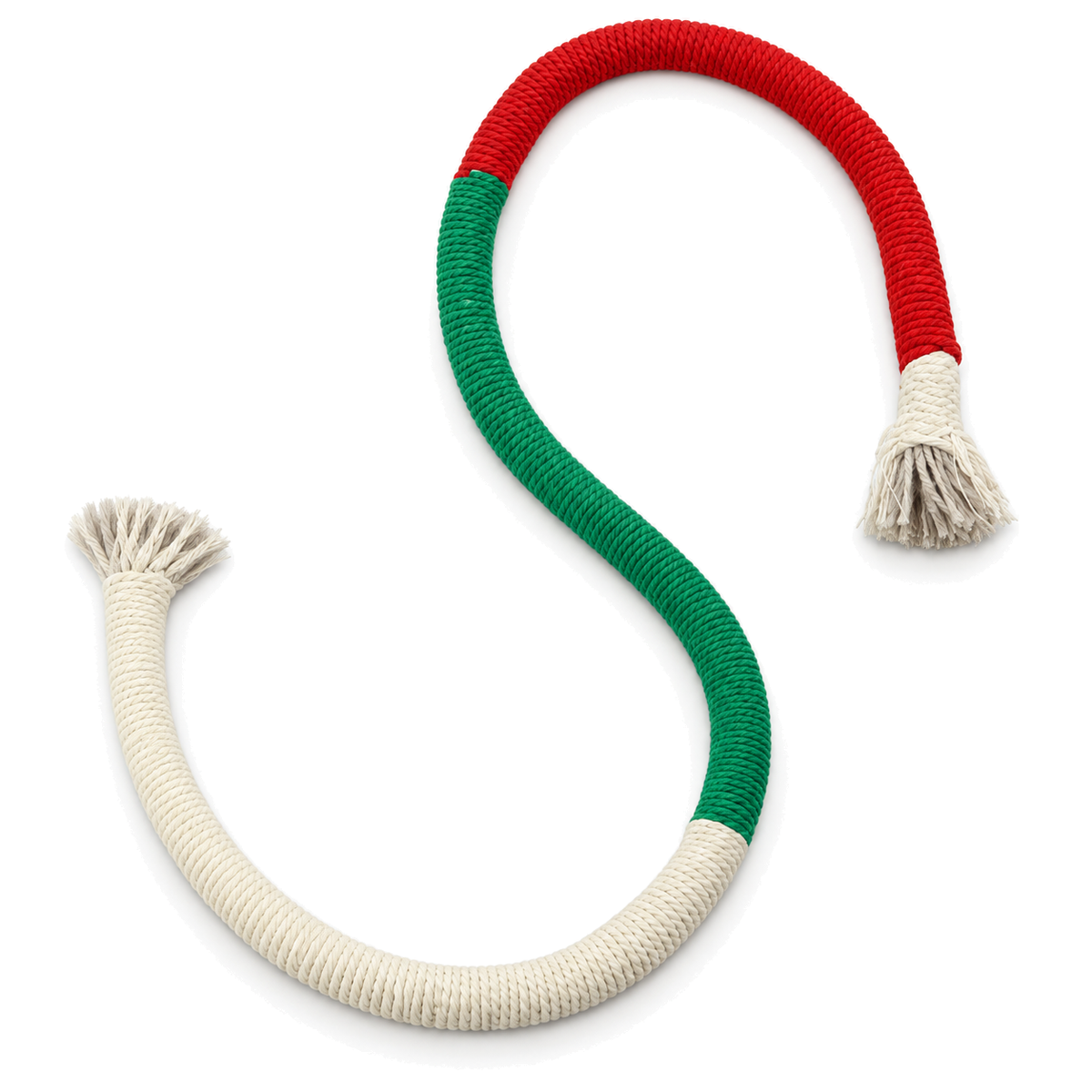 wcnew cotton-chew-rope coloris red-and-green