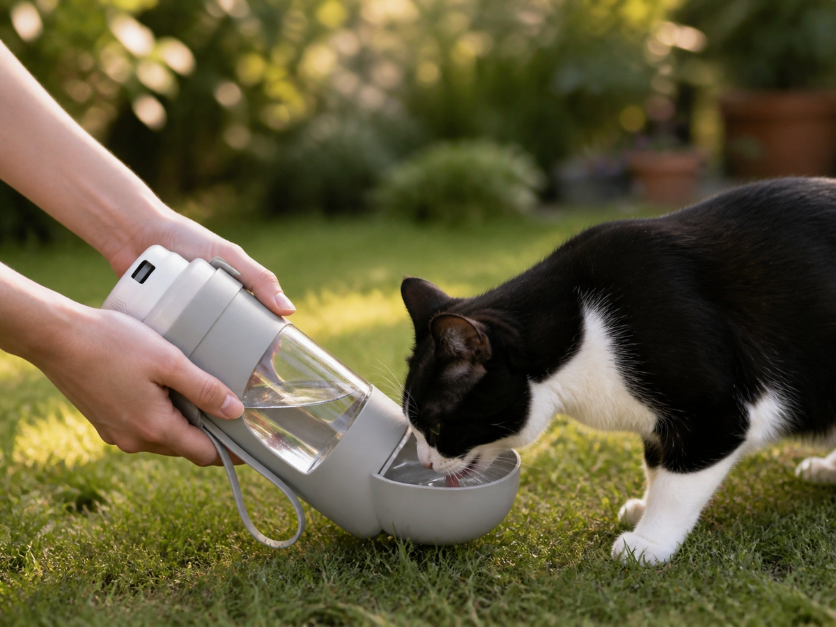 Dapple, Portable Water Bottle for Cats