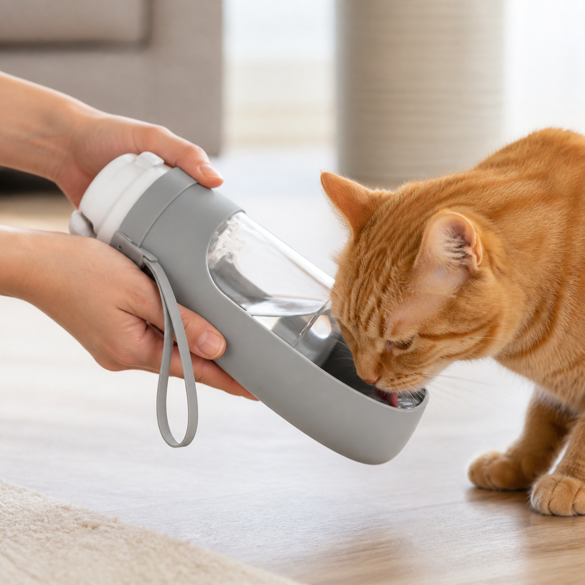 Dapple, Portable Water Bottle for Cats