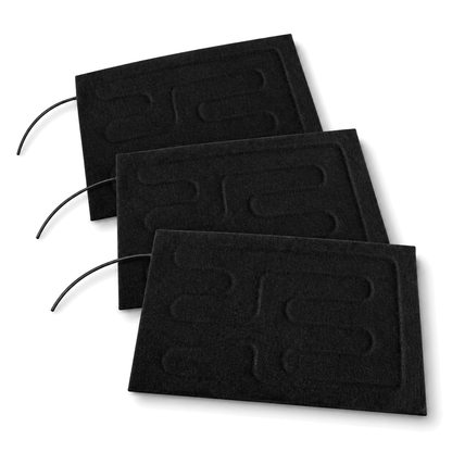 Sedge folding heated mats for cats, pack of three, on a white background