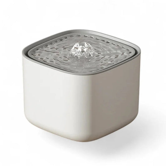 3L Cat Water Fountain Auto Recirculate Filter Large Capacity - White