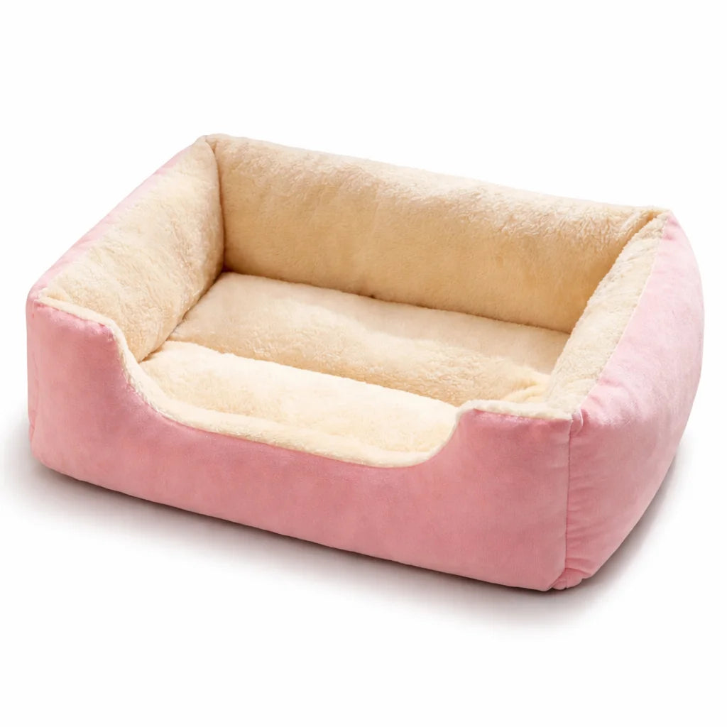 Bed for Cats Pet Products Cushions Kitten Winter Accessories - Pink
